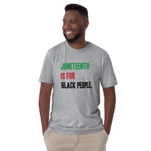 Load image into Gallery viewer, Juneteenth Tri- Color Short-Sleeve Unisex T-Shirt