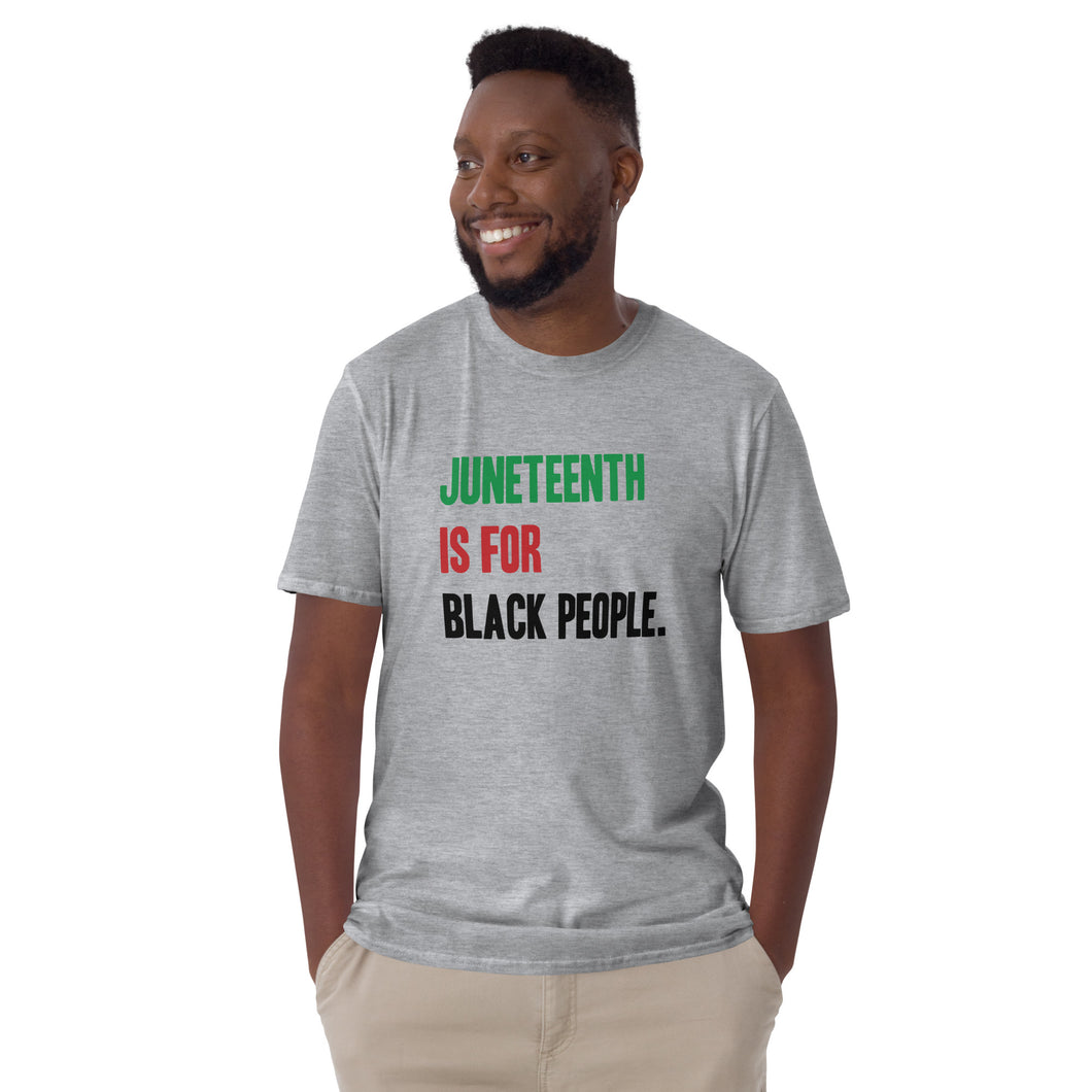 Juneteenth Tri- Color Short-Sleeve Unisex T-Shirt