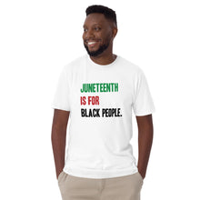 Load image into Gallery viewer, Juneteenth Tri- Color Short-Sleeve Unisex T-Shirt
