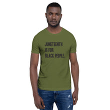 Load image into Gallery viewer, Juneteenth Black Letter Unisex t-shirt
