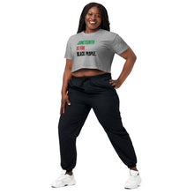 Load image into Gallery viewer, Juneteenth Tri- Color Women’s crop top
