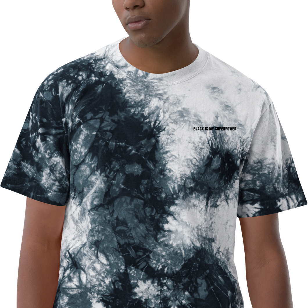 Block Logo Oversized tie-dye t-shirt