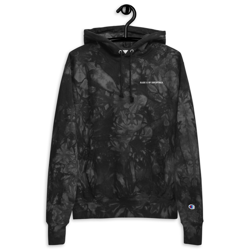 Block Logo Unisex Champion tie-dye hoodie