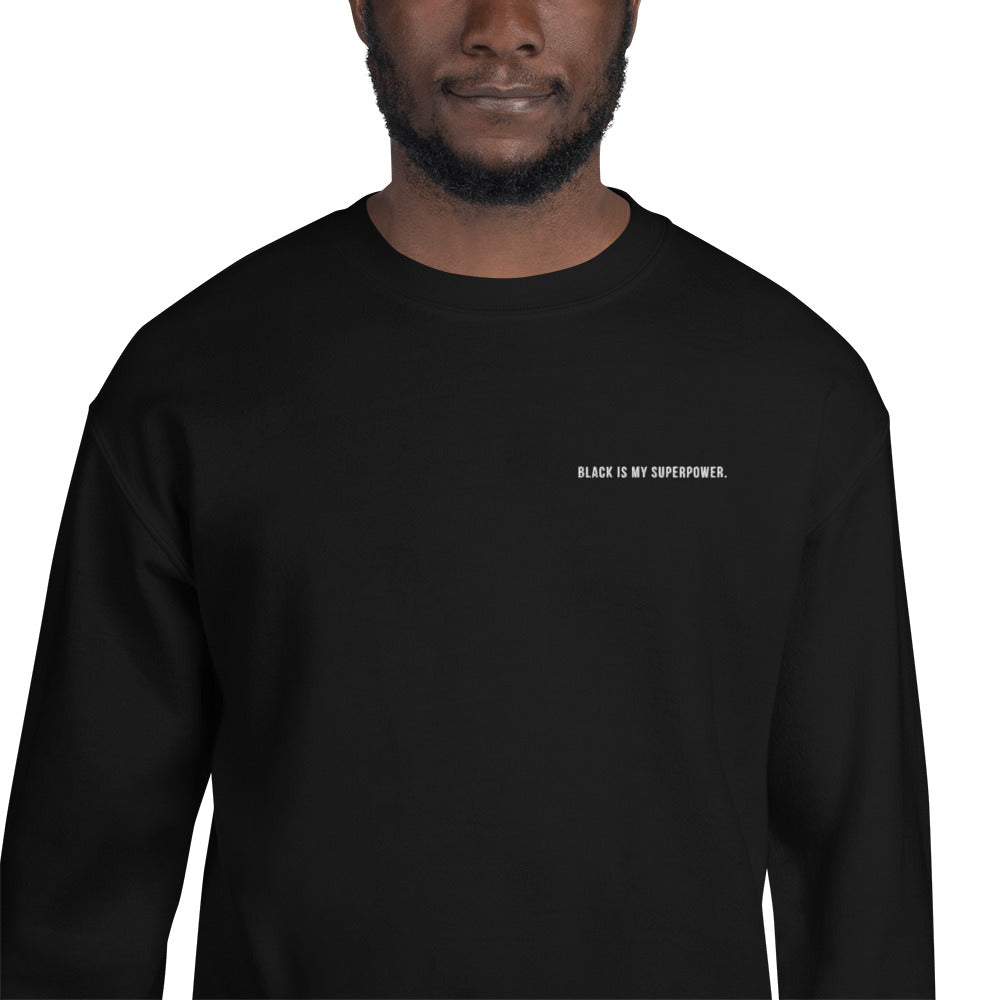 Block Logo Unisex Sweatshirt Black