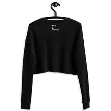 Load image into Gallery viewer, Black Flag Crop Sweatshirt
