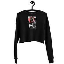 Load image into Gallery viewer, Black Flag Crop Sweatshirt
