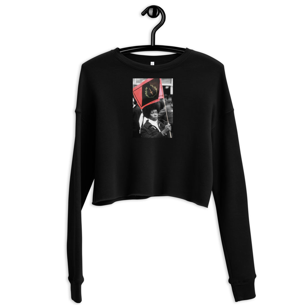 Black Flag Crop Sweatshirt