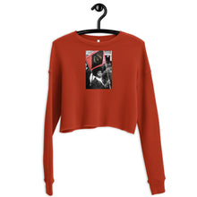 Load image into Gallery viewer, Black Flag Crop Sweatshirt
