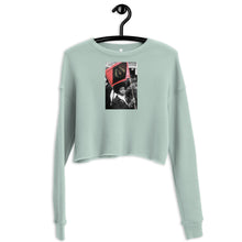 Load image into Gallery viewer, Black Flag Crop Sweatshirt
